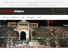 Tablet Screenshot of barcelonaolimpica.net